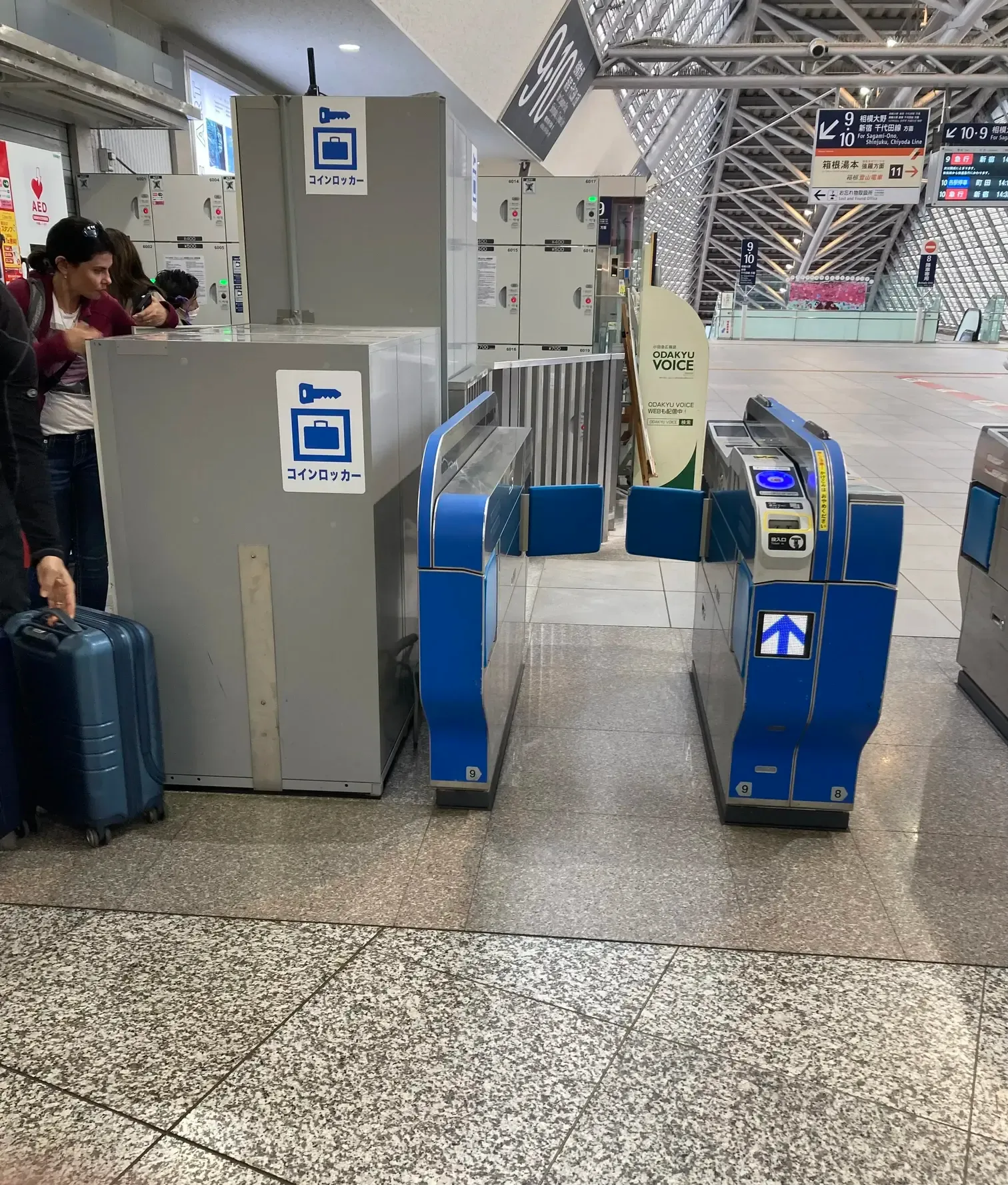 小田原駅 ロッカー スーツケース